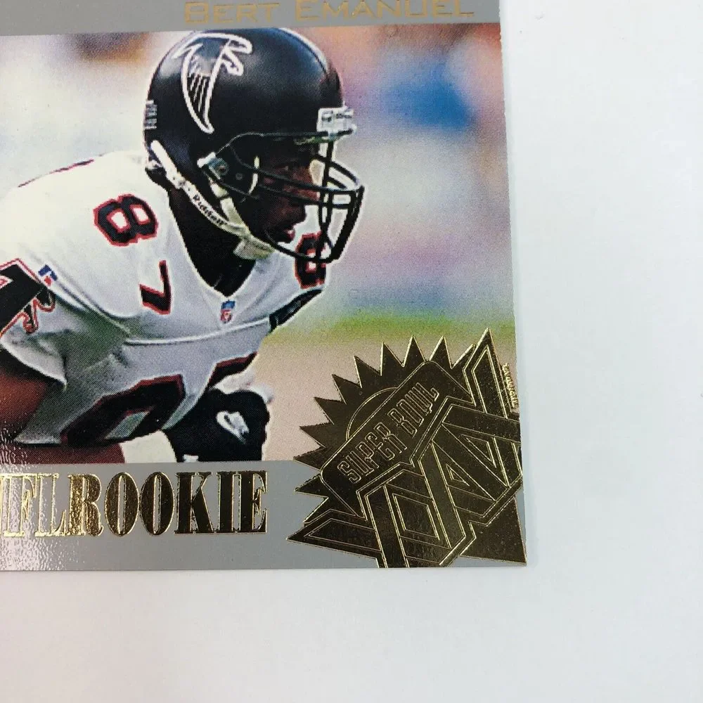 1994 Classic NFL Rookie Card BERT EMANUEL Atlanta Falcons, Super Bowl 29, Rare - Picture 3 of 10